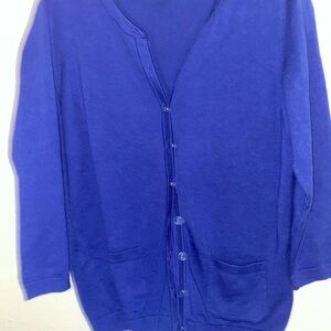 Talbots Royal Blue Knit Top